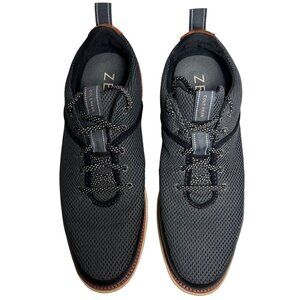 Cole Haan Men's Zero Grand 360 Size 13 Charcoal Mesh &Brown Suede Lace-Up Sneake